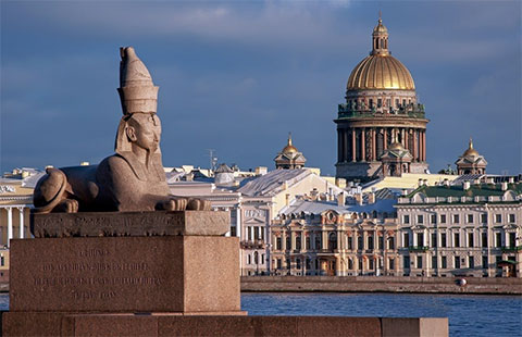 Сфинксы на набережной Невы